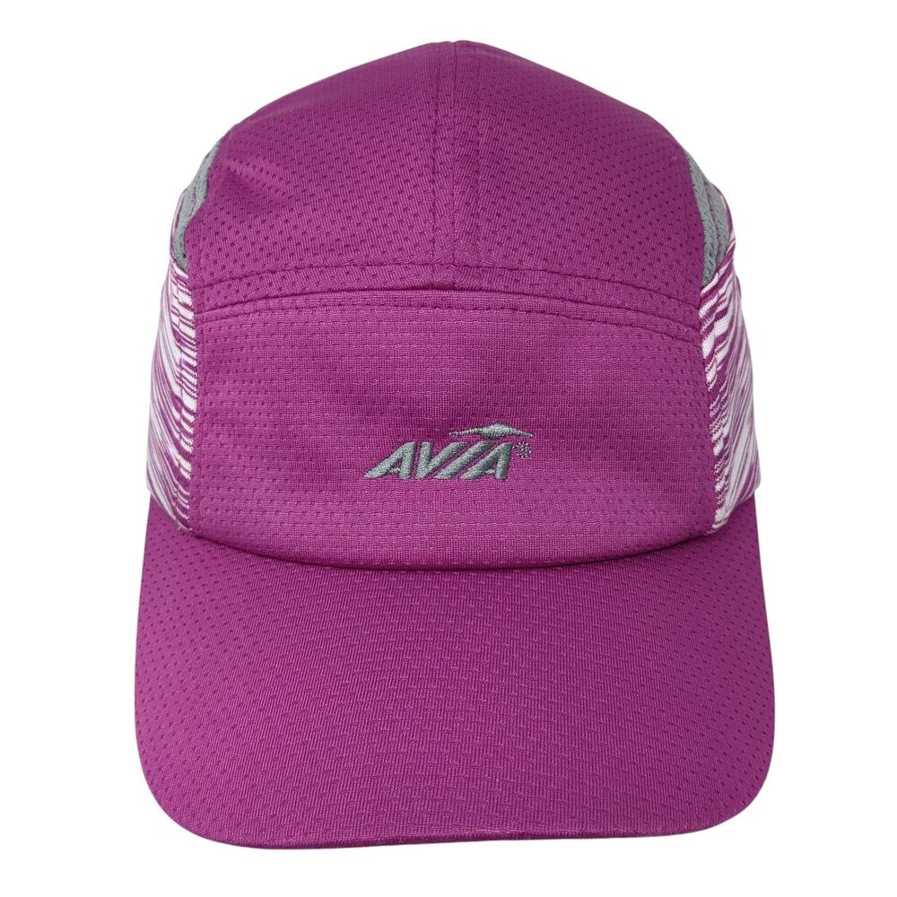 Avia 5 Panel Cap Pink One Size Adjustable Embroidered Lightweight Breathable